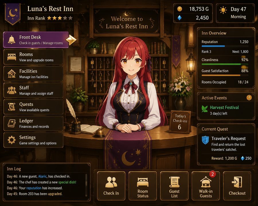 异世界旅馆 场景演出 玩法截图 5